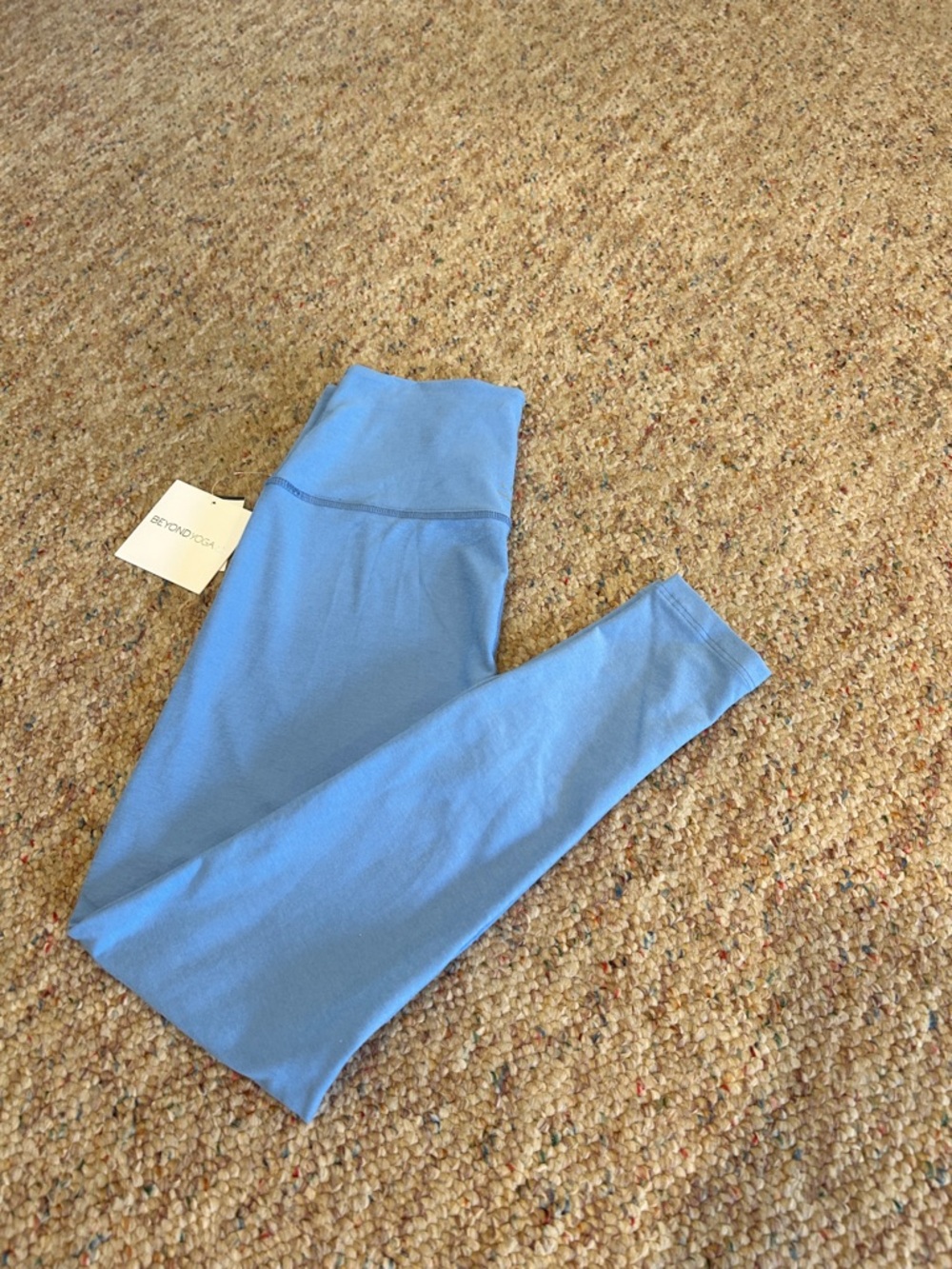 NWT Beyond Yoga Light Blue High-Rise Yoga Leggings